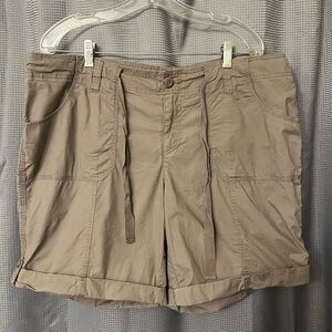 INC International Concepts Women's Cargo Shorts - Light Brown